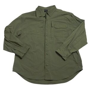 Propper Tactical olive green button down long sleeve utility shirt mens size L